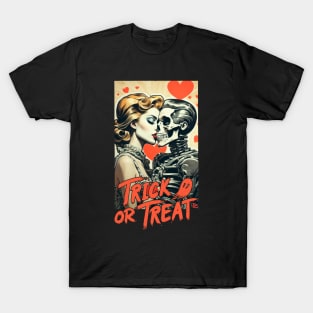 old halloween - skull love T-Shirt